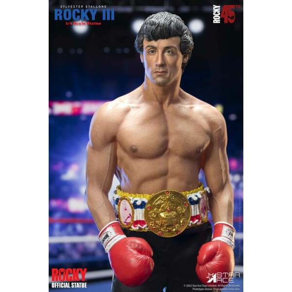 Estatua 1/4 Rocky Balboa Rocky III Deluxe Ver. 46 cm - Collector4u.com