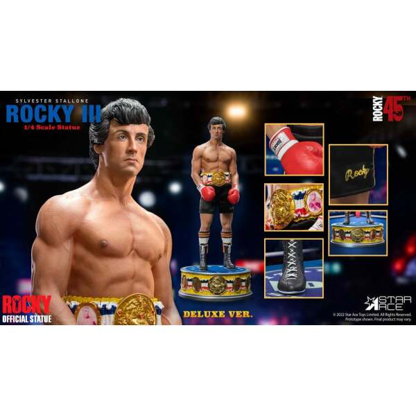 Estatua 1/4 Rocky Balboa Rocky III Deluxe Ver. 46 cm - Collector4u.com