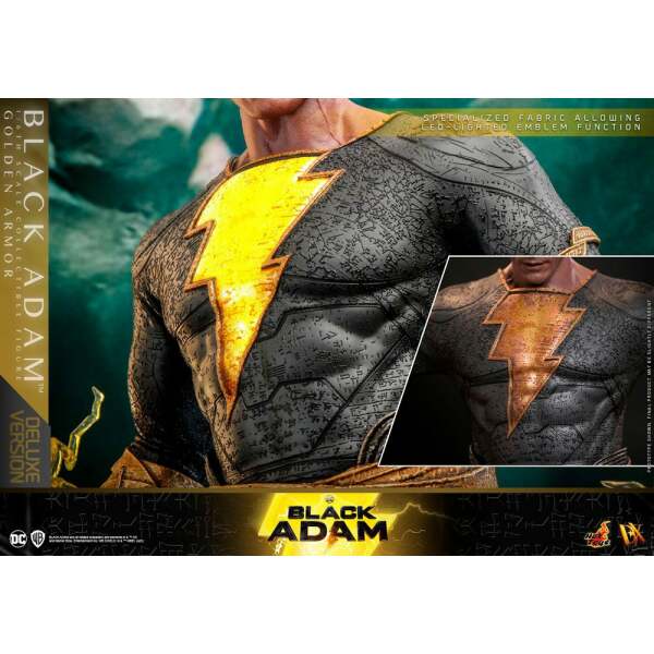 Figura Black Adam Golden Armor Deluxe Version Black Adam DX 1/6 33 cm - Collector4u.com