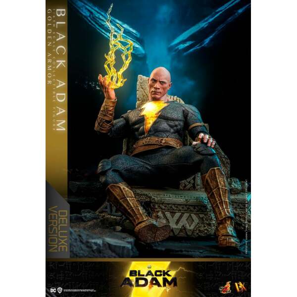 Figura Black Adam Golden Armor Deluxe Version Black Adam DX 1/6 33 cm - Collector4u.com