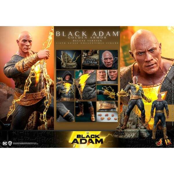 Figura Black Adam Golden Armor Deluxe Version Black Adam DX 1/6 33 cm - Collector4u.com