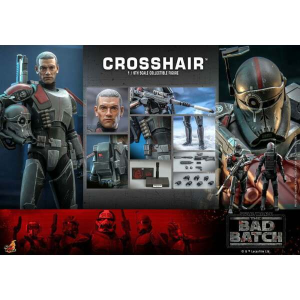 Figura 1/6 Crosshair Star Wars: La remesa mala 30 cm - Collector4u.com