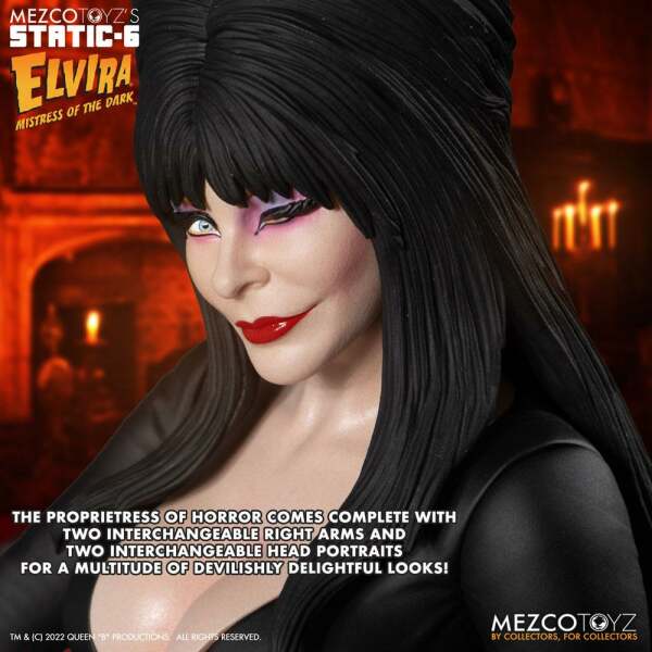 Estatua 1/6 PVC Static-6 Elvira Elvira Mistress of the Dark 42 cm - Collector4u.com