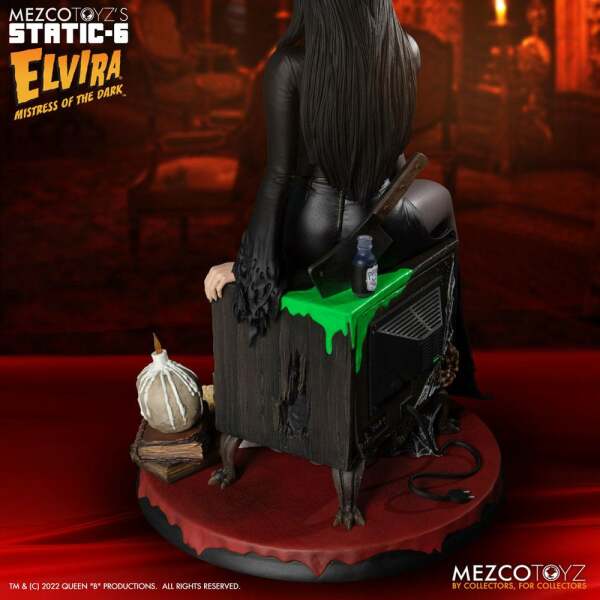 Estatua 1/6 PVC Static-6 Elvira Elvira Mistress of the Dark 42 cm - Collector4u.com