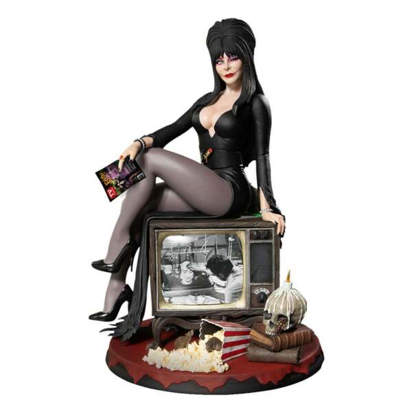 Estatua 1 6 Pvc Static 6 Elvira Elvira Mistress Of The Dark 42 Cm