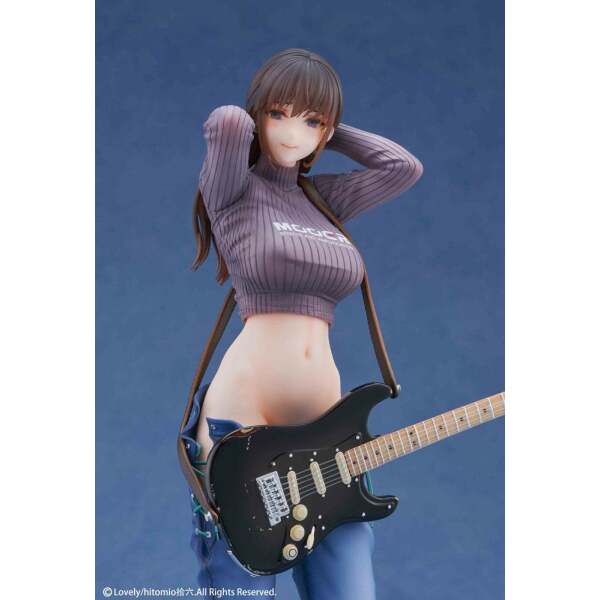 Estatua PVC 1/7 Guitar Girl Original Character Illustrated by Hitomio16 Deluxe Ver. 25 cm - Collector4u.com