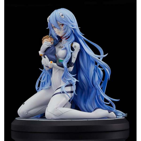 Estatua PVC 1/7 Rei Ayanami Long Hair Rebuild of Evangelion Ver. 16 cm - Collector4u.com