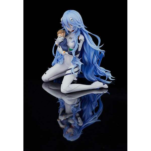 Estatua PVC 1/7 Rei Ayanami Long Hair Rebuild of Evangelion Ver. 16 cm - Collector4u.com