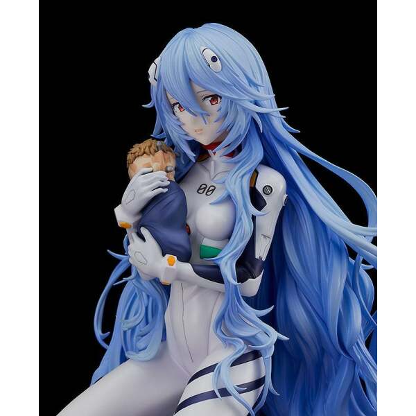 Estatua PVC 1/7 Rei Ayanami Long Hair Rebuild of Evangelion Ver. 16 cm - Collector4u.com