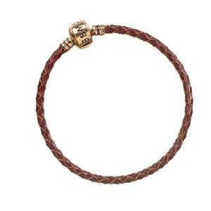 Brazalete De Cuero Slider Charm Marron Talla Xs Animales Fantasticos