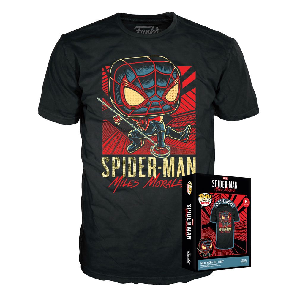 Camiseta Miles Morales talla L Marvel Boxed Tee