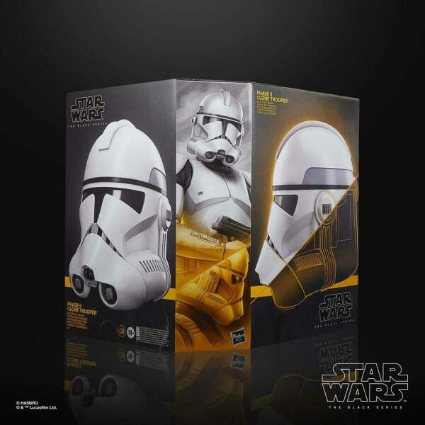 Casco Electrónico Phase II Clone Trooper Star Wars: The Clone Wars Black Series - Collector4u.com