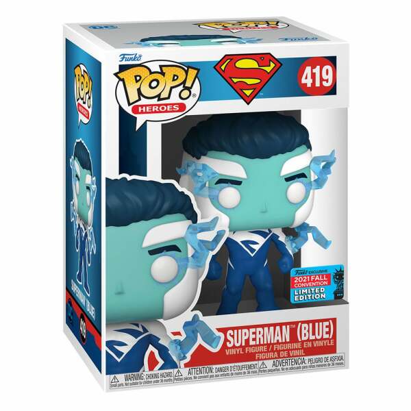 Funko Superman DC Comics POP! Vinyl Figura (Blue) (NYCC/Fall Con.) 9 cm - Collector4u.com