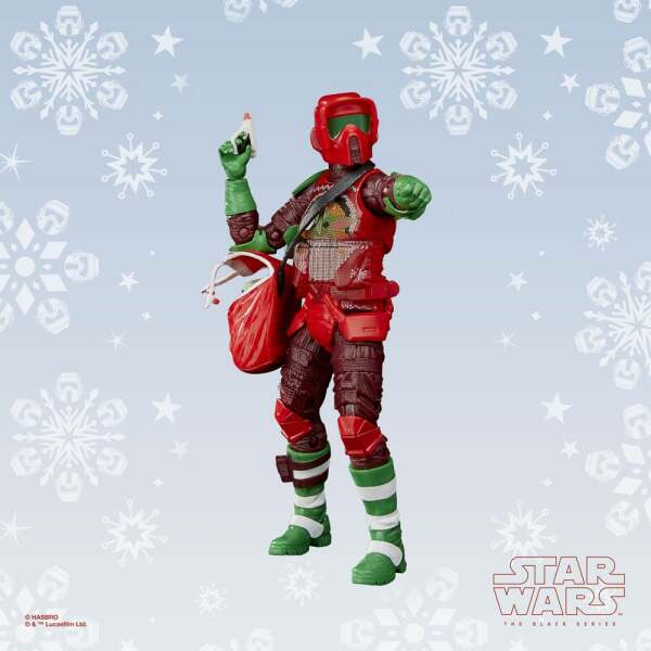 Figura Scout Trooper Star Wars Black Series Holiday Edition 15 Cm 5