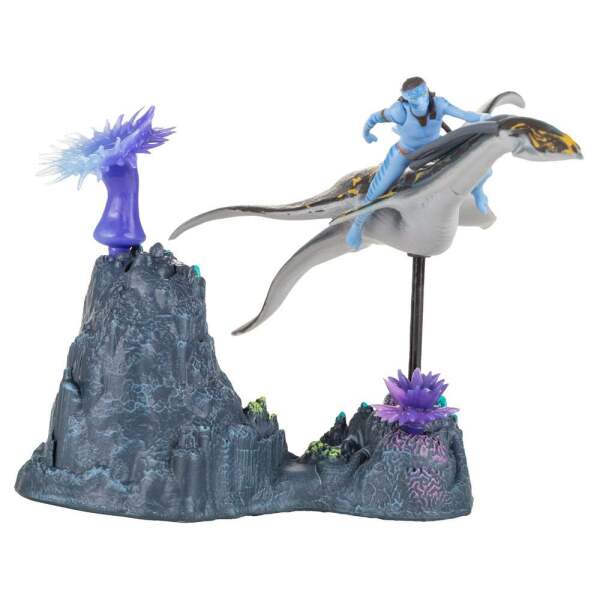 Figuras Deluxe Medium Neteyam y Ilu Avatar el sentido del agua - Collector4u.com