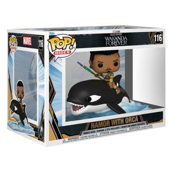 Funko Namor with Orca Black Panther: Wakanda Forever POP! Rides Super Deluxe Vinyl Figura 15 cm - Collector4u.com