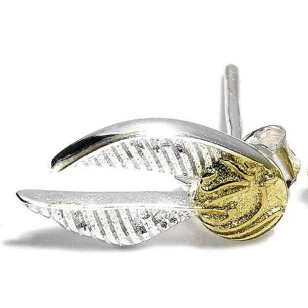 Pendientes Golden Snitch Harry Potter (Plata de ley) - Collector4u.com