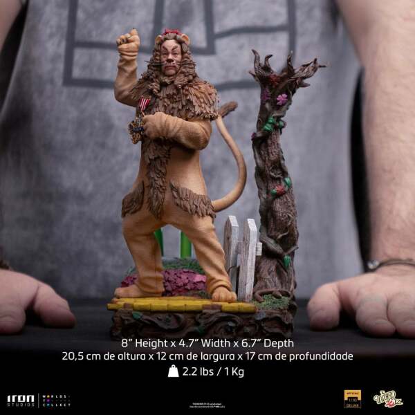 Estatua Deluxe Art Scale Cowardly Lion El mago de Oz 1/10 20 cm - Collector4u.com