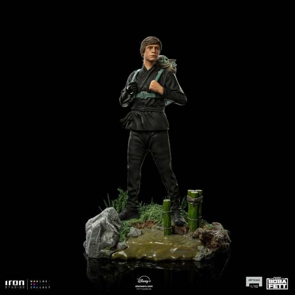 Estatua Luke Skywalker and Grogu Training Star Wars Book of Boba Fett 1/10 Art Scale 20 cm - Collector4u.com