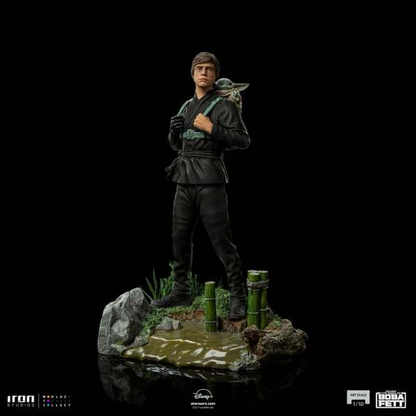 Estatua Luke Skywalker and Grogu Training Star Wars Book of Boba Fett 1/10 Art Scale 20 cm - Collector4u.com