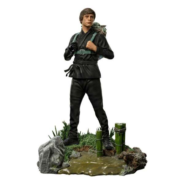 Estatua Luke Skywalker and Grogu Training Star Wars Book of Boba Fett 1/10 Art Scale 20 cm