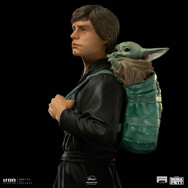 Estatua Luke Skywalker and Grogu Training Star Wars Book of Boba Fett 1/10 Art Scale 20 cm - Collector4u.com