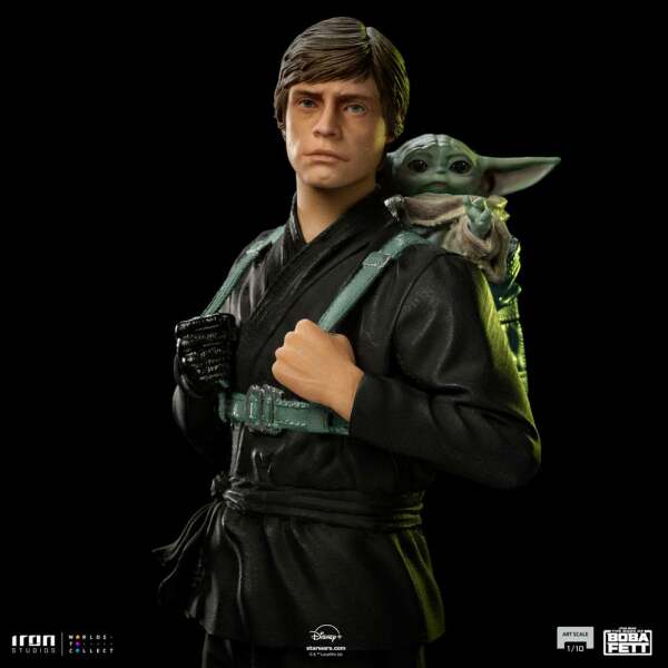 Estatua Luke Skywalker and Grogu Training Star Wars Book of Boba Fett 1/10 Art Scale 20 cm - Collector4u.com