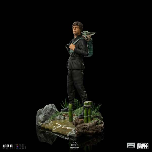 Estatua Luke Skywalker and Grogu Training Star Wars Book of Boba Fett 1/10 Art Scale 20 cm - Collector4u.com