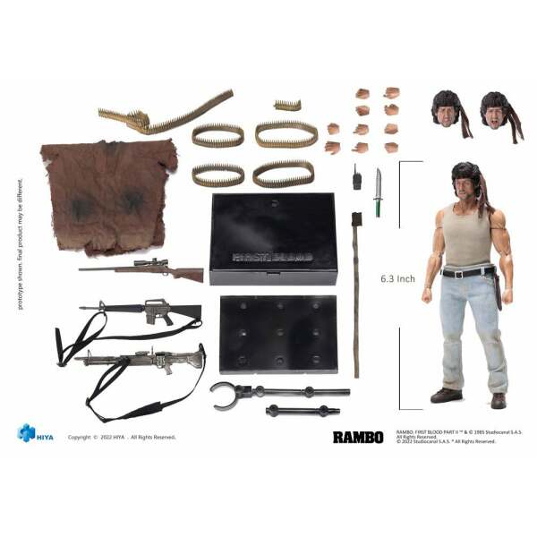 Figura Exquisite Super John Rambo Acorralado 1 12 16 Cm 10