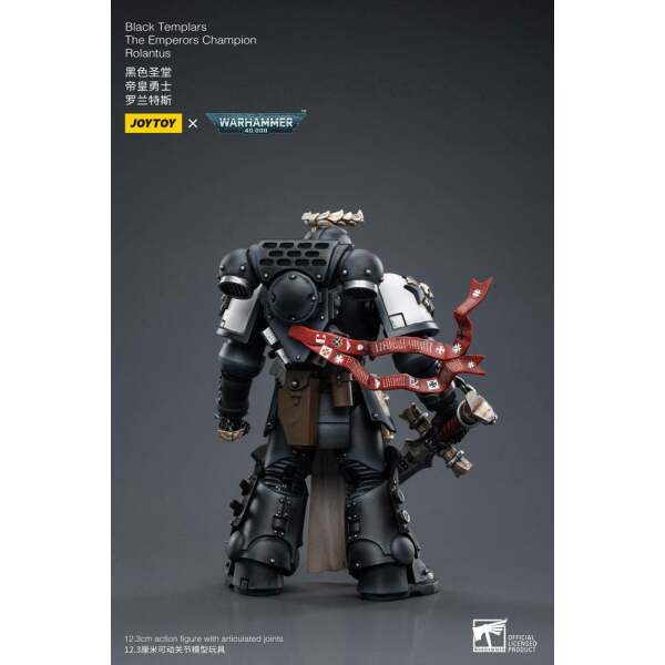 Figura Black Templars The Emperors Champion Rolantus Warhammer 40k 1/18 12 cm - Collector4u.com