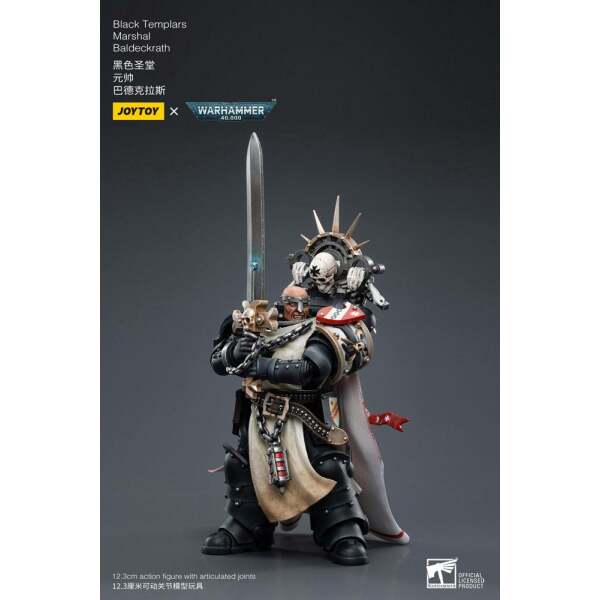 Figura Black Templars Marshal Baldeckrath Warhammer 40k 1/18 12 cm - Collector4u.com