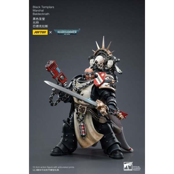 Figura Black Templars Marshal Baldeckrath Warhammer 40k 1/18 12 cm - Collector4u.com