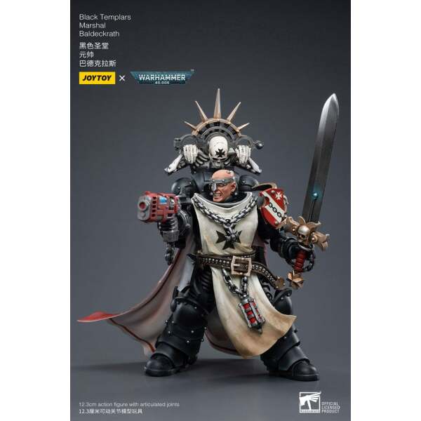 Figura Black Templars Marshal Baldeckrath Warhammer 40k 1/18 12 cm - Collector4u.com