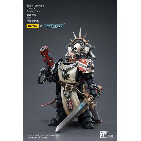 Figura Black Templars Marshal Baldeckrath Warhammer 40k 1/18 12 cm - Collector4u.com