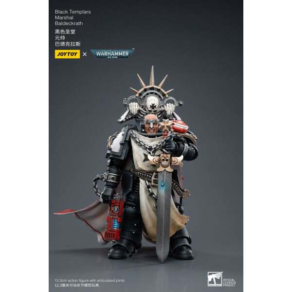 Figura Black Templars Marshal Baldeckrath Warhammer 40k 1/18 12 cm - Collector4u.com