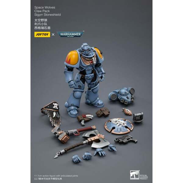 Figura Space Wolves Claw Pack Sigyrr Stoneshield Warhammer 40k 1/18 12 cm - Collector4u.com