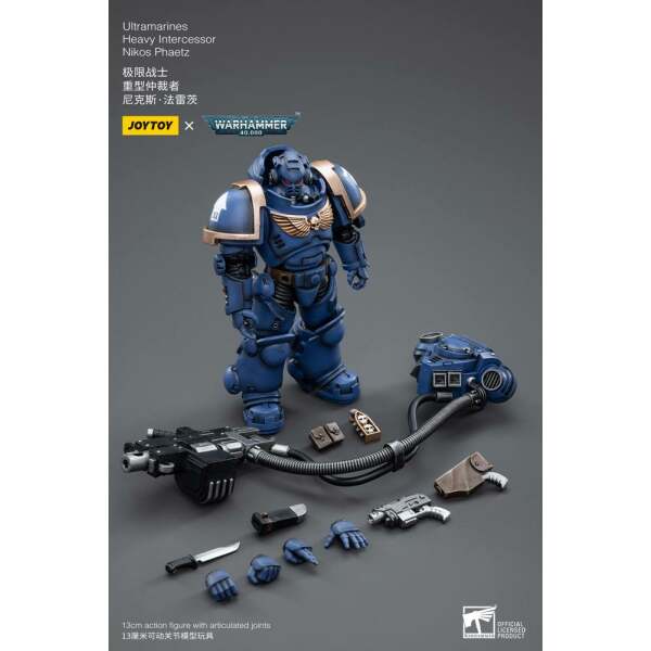 Figura Ultramarines Heavy Intercessor Nikos Phaetz Warhammer 40k 1/18 13 cm - Collector4u.com