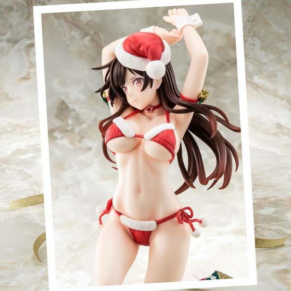 Estatua Mizuhara Chizuru Santa Bikini de Fuwamoko 2nd Xmas Rent-A-Girlfriend PVC 1/6 26 cm - Collector4u.com