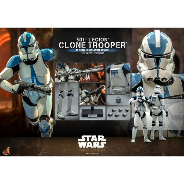 Figura 501st Legion Clone Trooper Star Wars Obi Wan Kenobi 1/6 30 cm - Collector4u.com