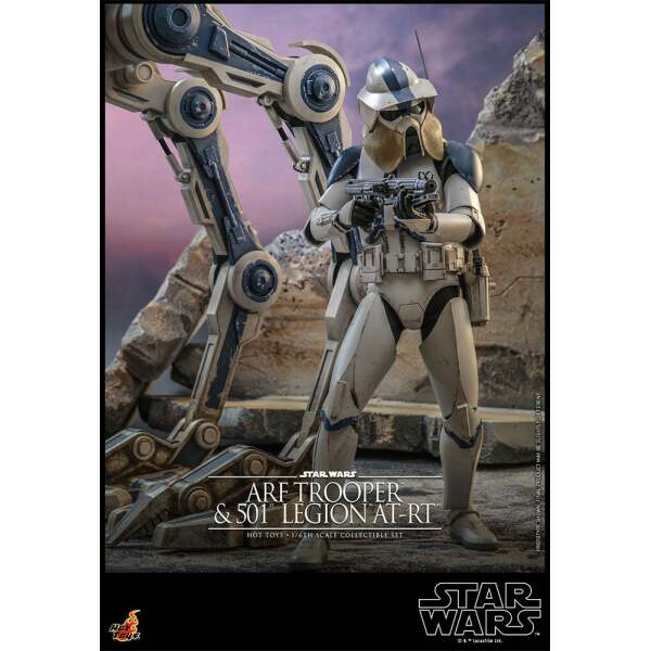 Figura 1/6 ARF Trooper & 501st Legion AT-RT Star Wars The Clone Wars 30 cm - Collector4u.com