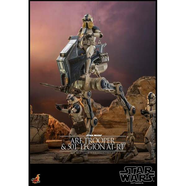 Figura 1/6 ARF Trooper & 501st Legion AT-RT Star Wars The Clone Wars 30 cm - Collector4u.com