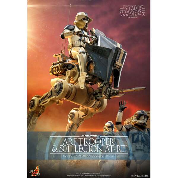 Figura 1/6 ARF Trooper & 501st Legion AT-RT Star Wars The Clone Wars 30 cm - Collector4u.com