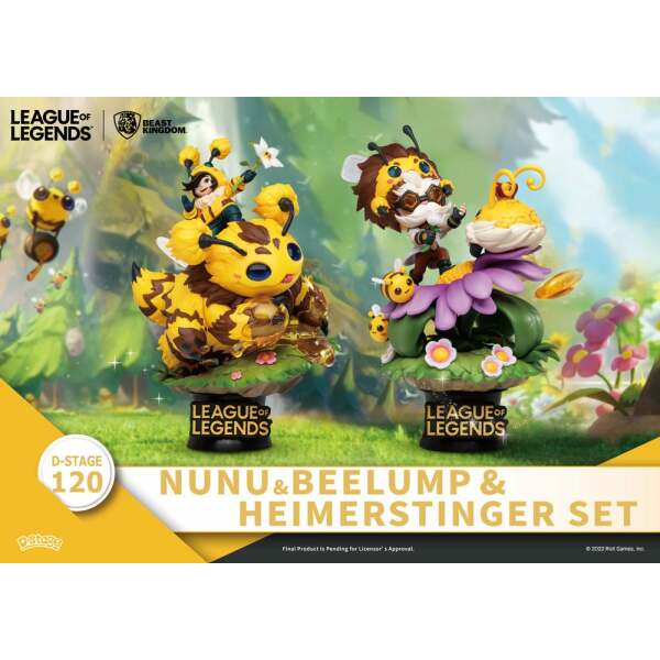 Diorama Nunu Beelump Heimerstinger League of Legends PVC D-Stage16 cm - Collector4u.com