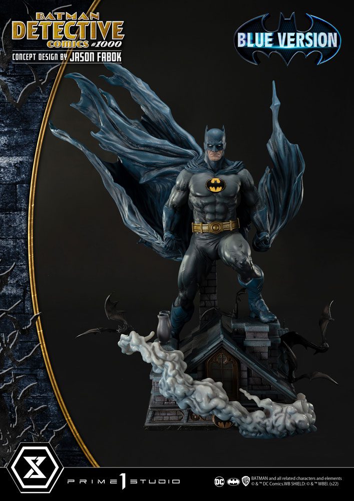 Estatua Batman Concept Design by Jason Fabok Blue Version DC Comics Detective Comics #1000 105 cm