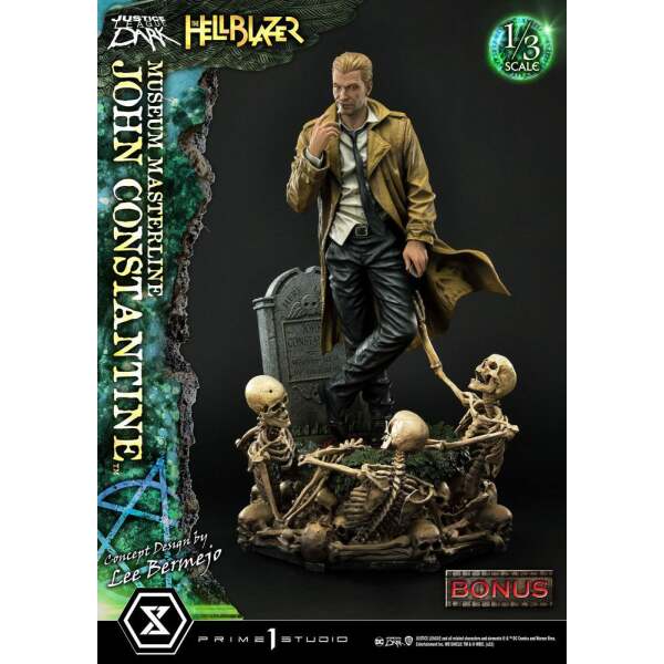 DC Comics Estatua Museum Masterline 1/3 John Constantine Deluxe Bonus Version Concept Design by Lee Bermejo 79 cm