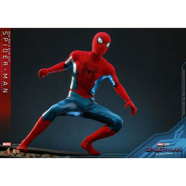 Figura Spiderman New Red and Blue Suit Spider-Man: No Way Home Movie Masterpiece 1/6 28 cm - Collector4u.com