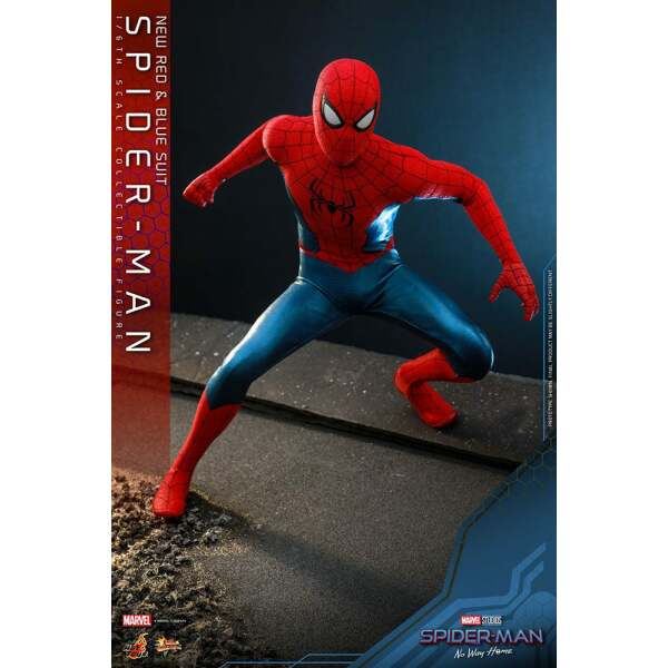 Figura Spiderman New Red and Blue Suit Spider-Man: No Way Home Movie Masterpiece 1/6 28 cm - Collector4u.com