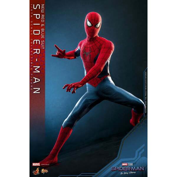 Figura Spiderman New Red and Blue Suit Spider-Man: No Way Home Movie Masterpiece 1/6 28 cm - Collector4u.com