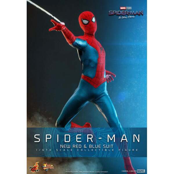 Figura Spiderman New Red and Blue Suit Spider-Man: No Way Home Movie Masterpiece 1/6 28 cm - Collector4u.com