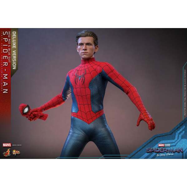 Figura Spiderman New Red and Blue Suit Deluxe Version Spider-Man: No Way Home Movie Masterpiece 1/6 28 cm - Collector4u.com